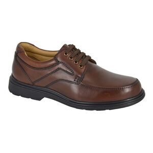 Roamers Mens Leather Formal Shoes / Brown